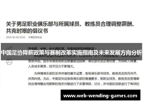 中国足协降薪政策与赛制改革实施指南及未来发展方向分析