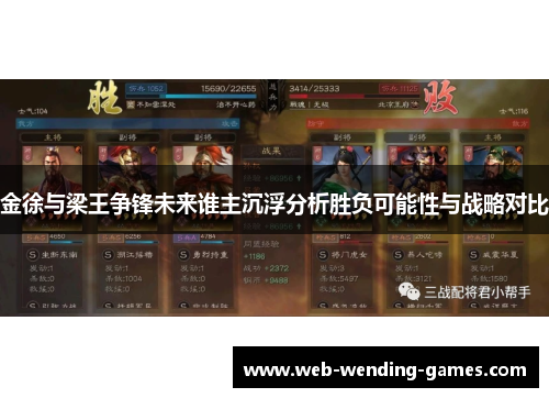 金徐与梁王争锋未来谁主沉浮分析胜负可能性与战略对比